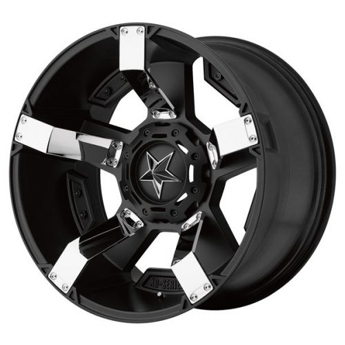 4-new xd series xd811 rockstar 2 22x9.5 5x150 +35mm black/chrome wheels rims