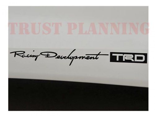 T012 trd toyota japan jdm decals sheet sticker black 19.60"×2.56"