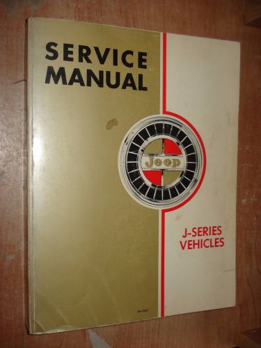 1969 jeep j series service manual original shop book rare oem repair
