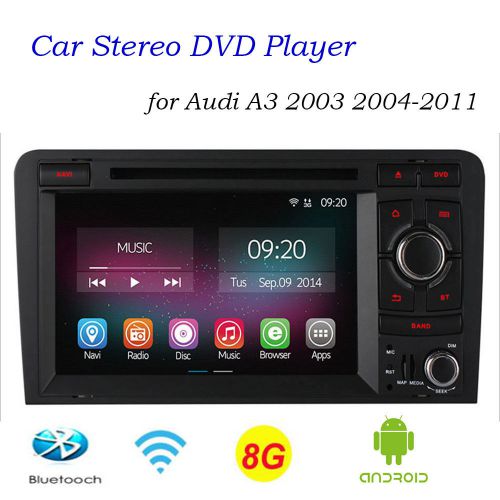 Car stereo audio dvd player quadcore for audi a3 2003 2004-2011 gps touch screen