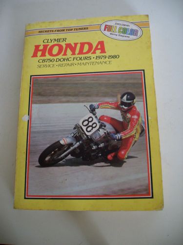 1979-1980 clymer honda motorcycle cb750 dohc fours service manual m337