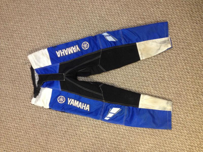 Yamaha boys motocross pant pants blue/white/black
