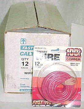 12 gauge copper automotive primary wire 144 ft red