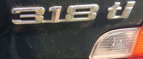 Bmw 318ti trunk emblems 92-99 badge nameplate ornament deck rear logo e36 318 ti