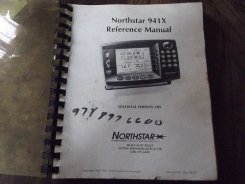Northstar 941x reference manual