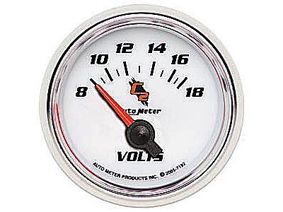 Auto meter 7192 c2 voltmeter 2-1/16&#034; electrical (short sweep)