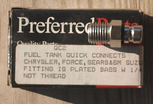 Chrysler force sears sm suzuki fuel fitting male 1/4 npt quick connect qc2