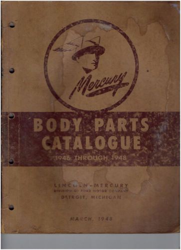 1946-1948 ford mercury body parts catalogue