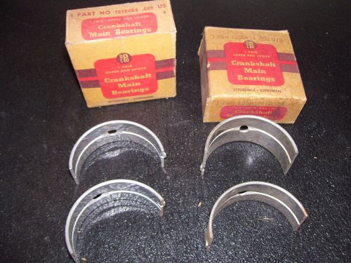 Nos 1933-41 plymouth 33 dodge crankshaft main bearing set of 2 1238424 - pl406
