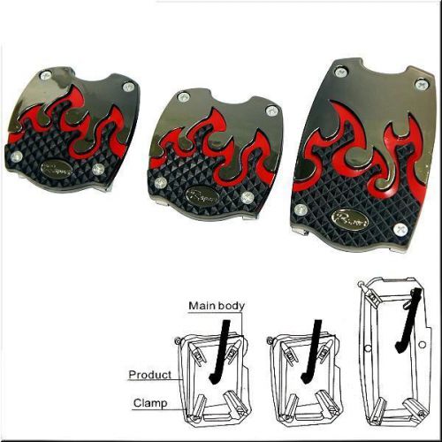 Car manual transmission pedals flame model  x 3 pieces