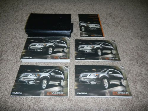 2010 acura mdx with navigation owners manual set with free shipping