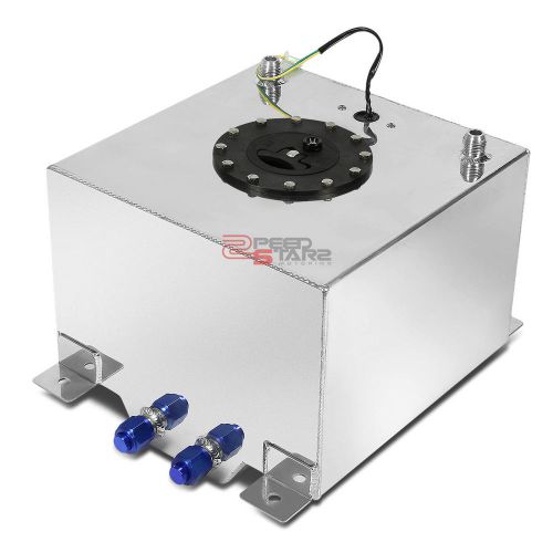 8 gallon lightweight polish aluminum gas fuel cell tank+level sender 15x12.5x10"