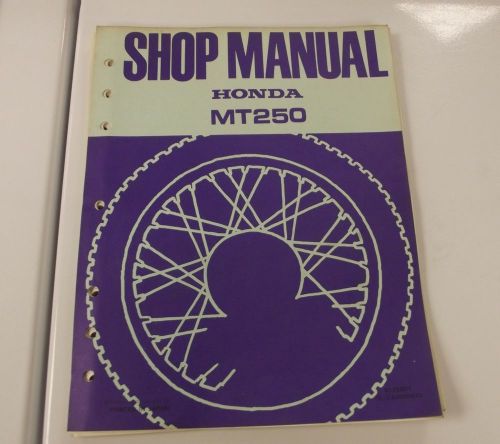 1973 honda mt250 shop service manual book genuine oem 73 mt 250 mt-250