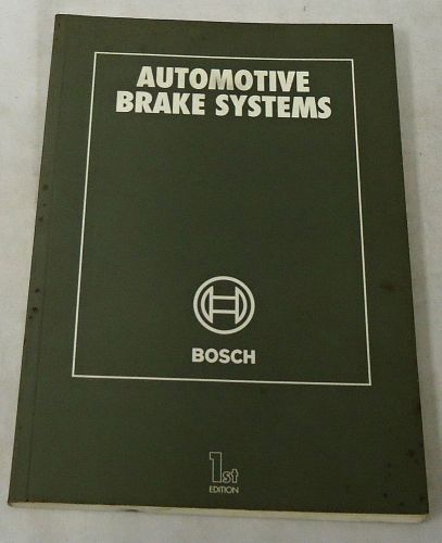 1995 bosch automotive brake systems 1st edition