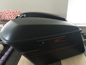 2016 harley flhxs street glide denim black saddle bags - flawless