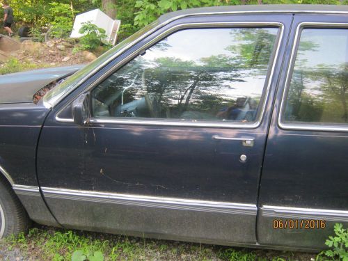 1989 cadillac deville left front drivers door complete oem blue - parting out