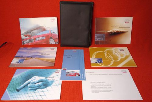 2004 audi s4 sedan owners manual + radio manual fast n free ship mint mint mint!