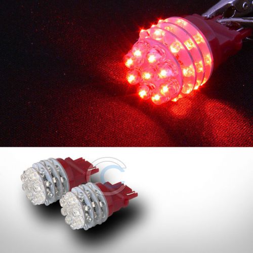 2x red 3156 36 count led light bulb backup/reverse lamps 4157 3056 3057 3356