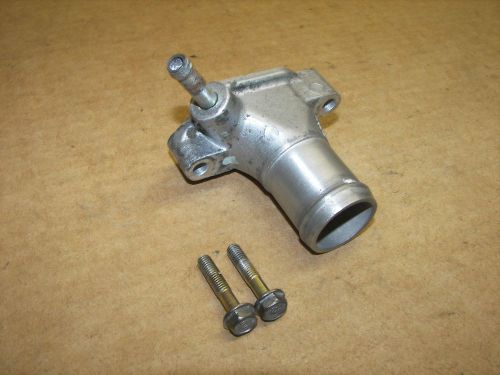 94-01 acura integra water coolant outlet with mounting bolts aluminum oem