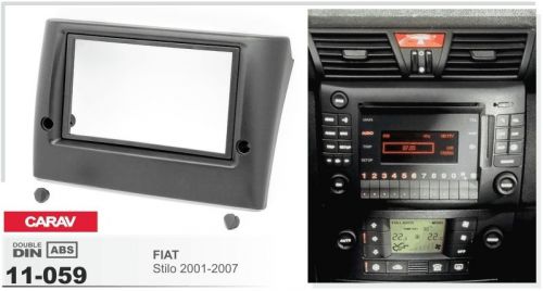 Carav 11-059 2-din car radio dash kit panel for fiat stilo 2001-2007