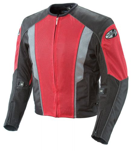 Joe rocket phoenix 5.0 mesh jacket red / black men's size xl-large