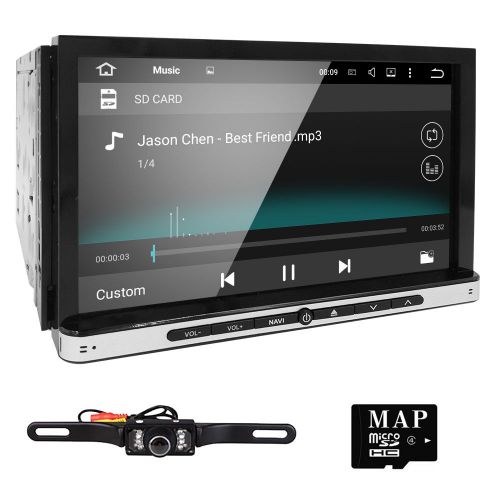 Android 4.4 7&#034; 2din indash car dvd radio stereo player wifi 3g gps obd2 camera
