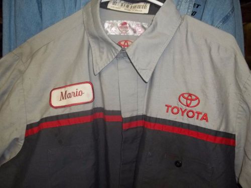 " toyota " used-recycled work/shop short sleeve shirt ol'skool