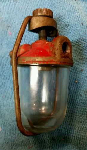 Vintage carter carburetor glass fuel sediment bowl.