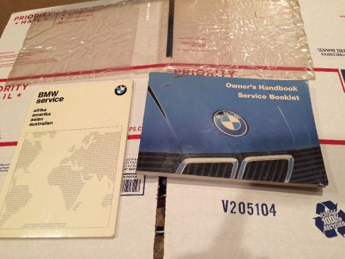 Bmw 318i 325e owners handbook service booklet. glove box. nice condition.