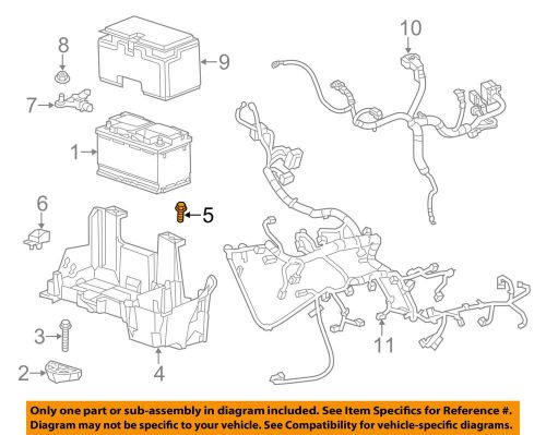 Ram chrysler oem 13-14 3500 6.7l-l6-battery tray screw 6510204aa