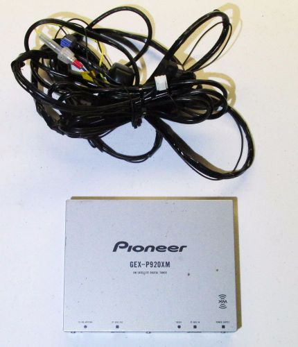 Pioneer gex-p920xm xm satellite radio automotive digital tuner with cables