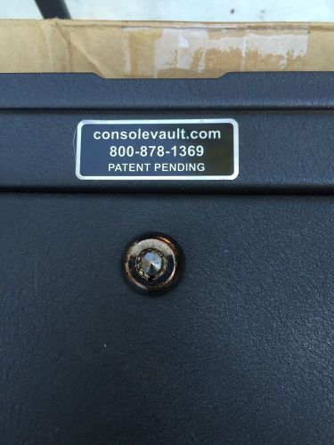 Console vault under seat console gun safe 06-16 dodge ram w/ barrel key lock.