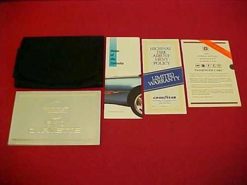 1987 corvette vette original owners manual service guide kit w/ case 87 oem