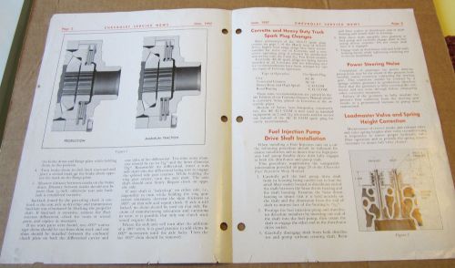 1957 chevrolet bel air, authentic original service bulletin, positraction
