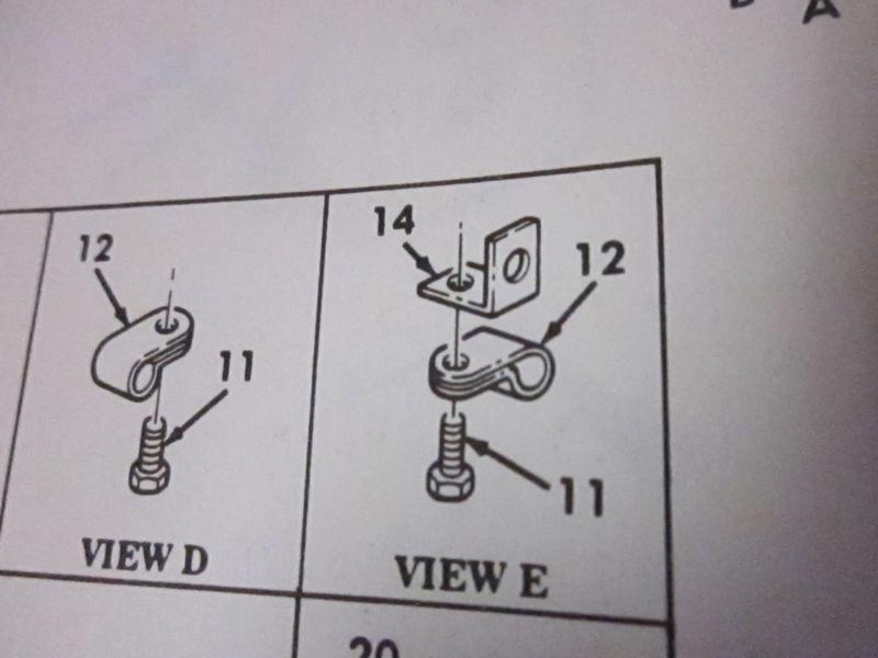 3 m998 hummer geared hub vent line angle brackets 12338170 nos