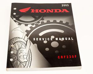 2003 honda crf230f factory shop repair / service manual 61kps00
