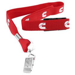 Cummins dodge lanyard necklace badge holder luggage red clip keychain