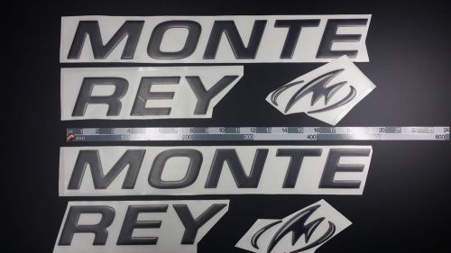 Monterey boat emblem 30" black epoxy sticker resistant to mechanical shock vinyl