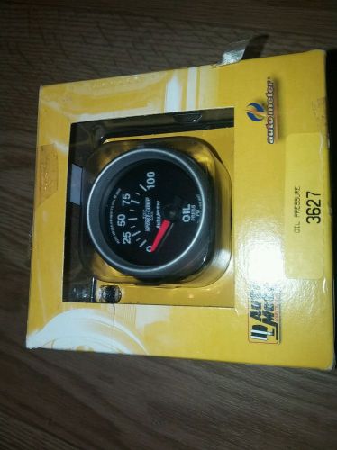 Auto meter 3627 sport-comp ii oil pressure gauge 2-1/16,autometer gauges,