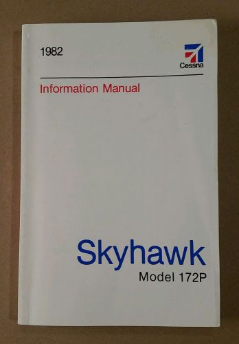 Pristine nos 1982 cessna 172p skyhawk information manual d1212-13 printed 8/91