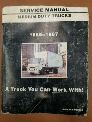 1986 1987 gmc medium duty truck oem service shop manual forward models x-8635