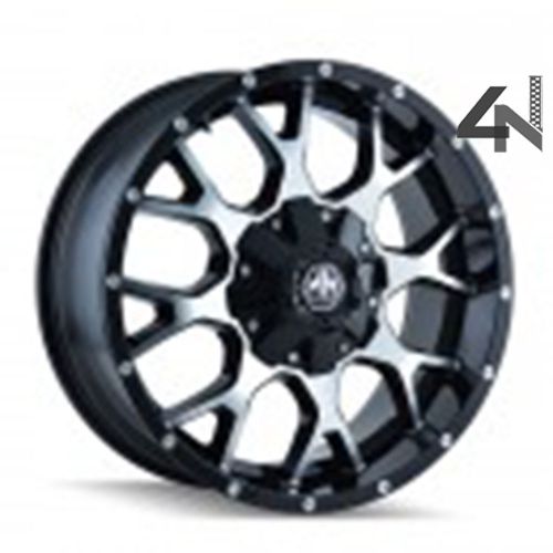 Rim wheel warrior black-machined face 18 inch (18x9) 6-139.7 108 -12 mm