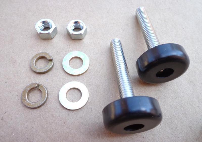 2 hood adjusters & hardware! show quality! gm chevy buick cadillac pontiac 74-44