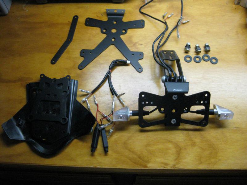      ducati rizoma license plate kit with signals multistrada 1200