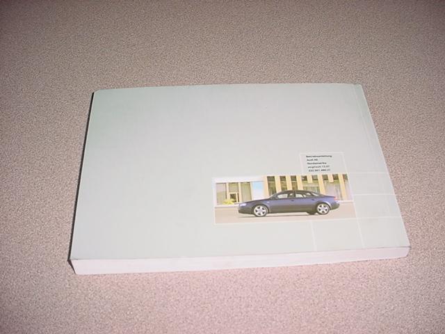 2002 audi a6 owners manual