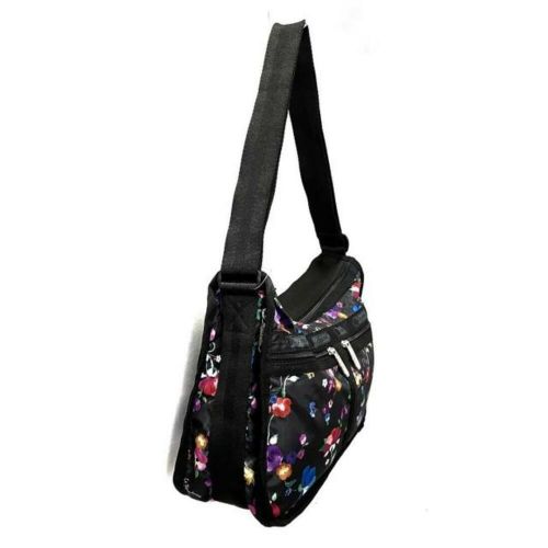 Lesportsac Shoulder Bag - Black Pink Multi Floral Pattern Lesponylon, US $74.90, image 3