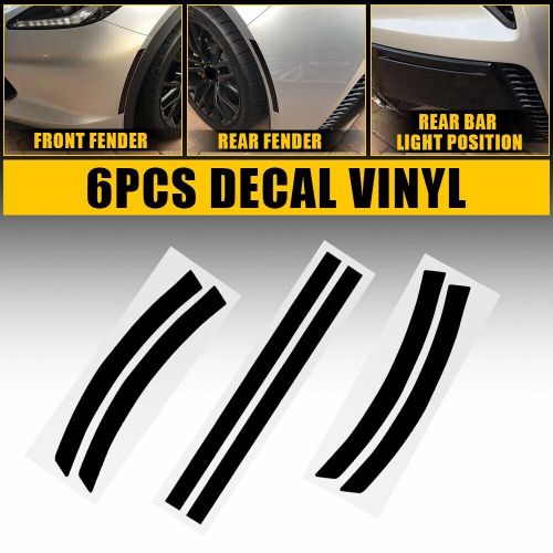 6X Smoke Side Marker Reflector Vinyl Tint Overlay For 14-19 Chevrolet CorvetteC7, US $15.99, image 6