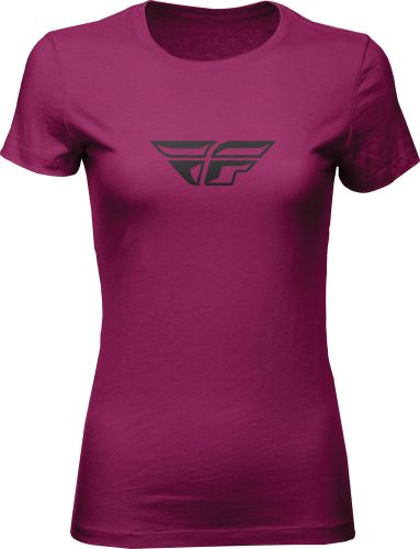 Fly racing women's f-wing tee (2021) sm dark magenta