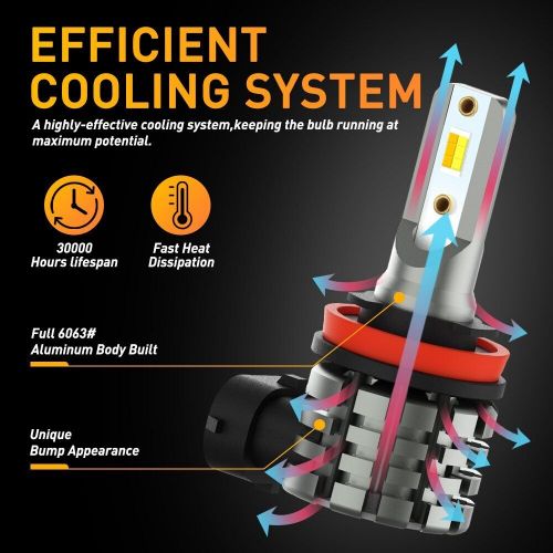 AUXITO H11 H16 H9 Dual Color LED Fog Light Driving Bulbs Switchback Amber White, US $23.99, image 2