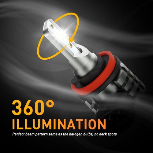 AUXITO H11 H16 H9 Dual Color LED Fog Light Driving Bulbs Switchback Amber White, US $23.99, image 4
